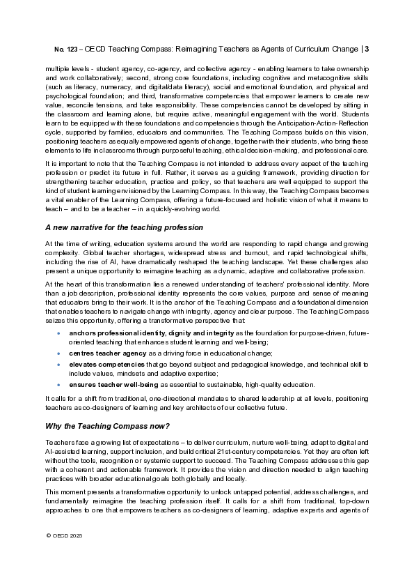 教学指南:重新构想教师作为课程变革的推动者